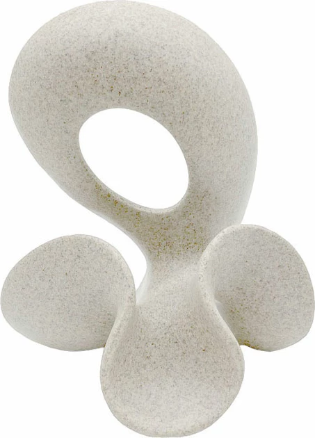 Figurë dekorative NOEMA, polirezine e bardhë, 19.5x14.5x23cm