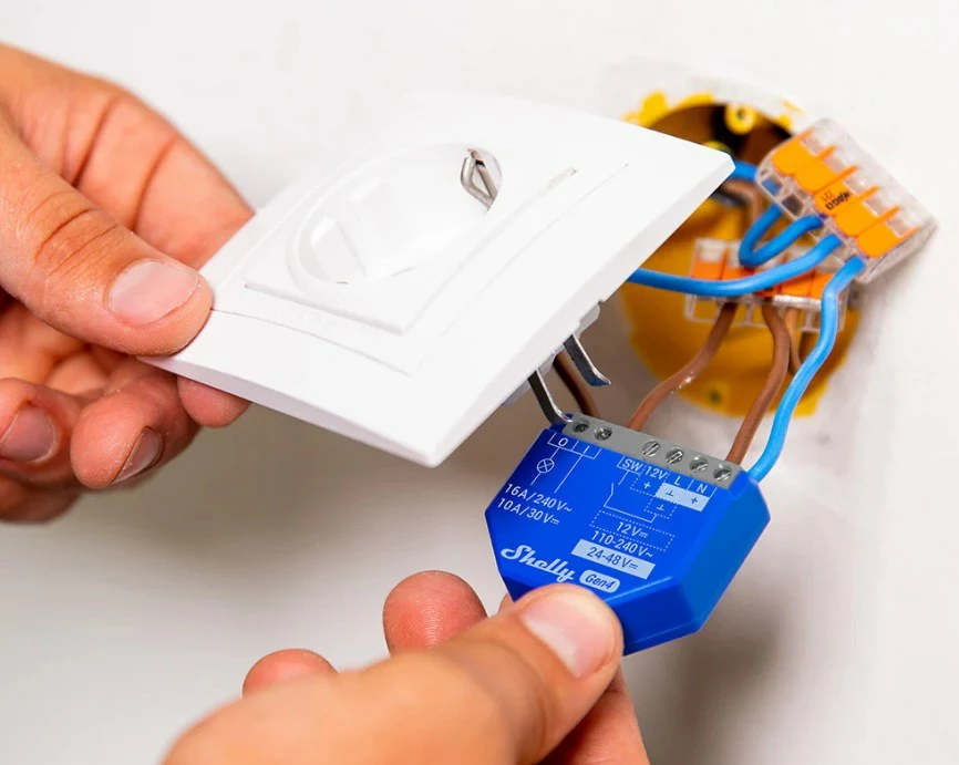 Switch i mençur Shelly SHELLY 1 Gen4, wireless, Blu