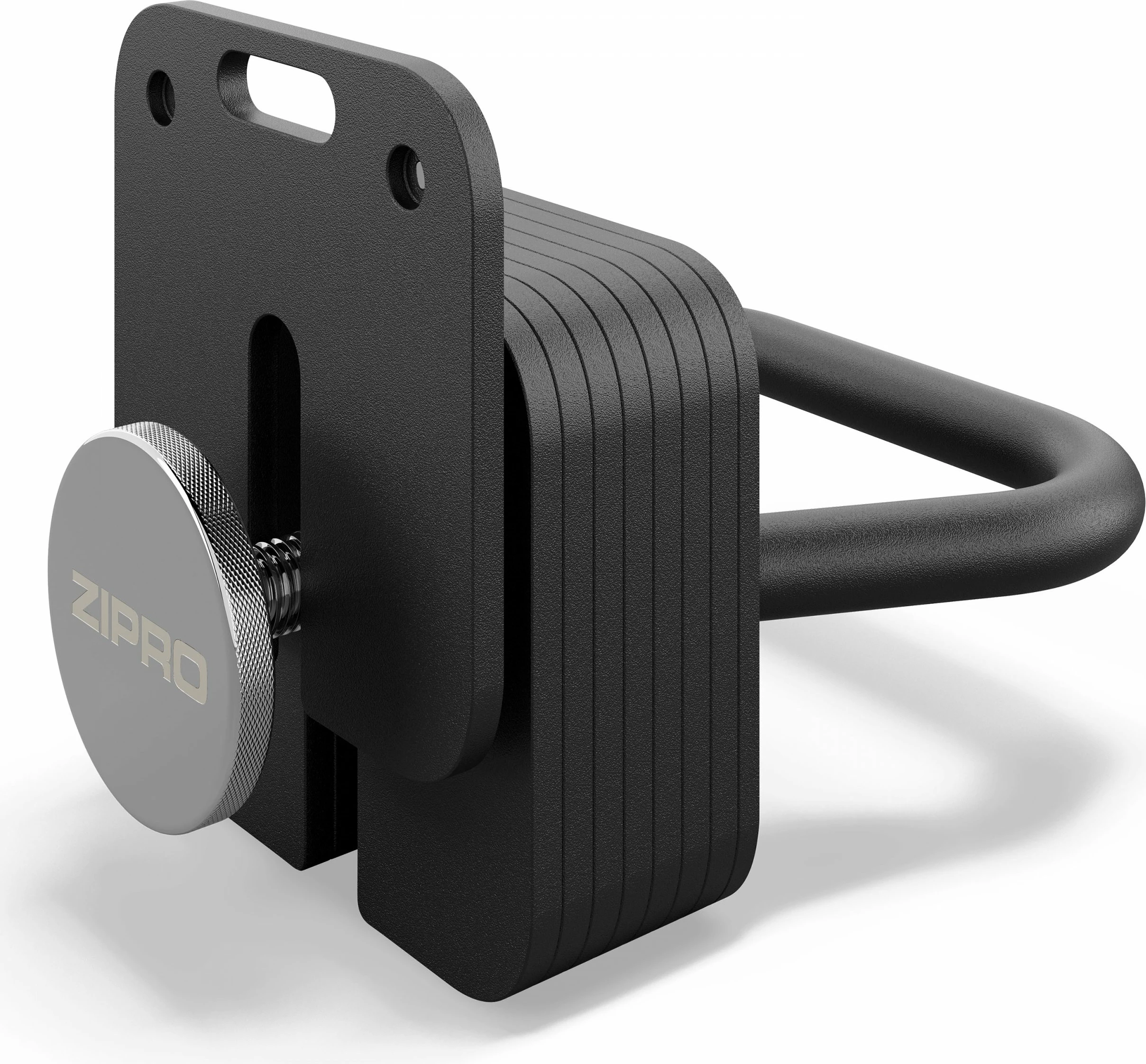 Kettlebell Zipro Square, peshë e rregullueshme deri 19 kg, e zezë