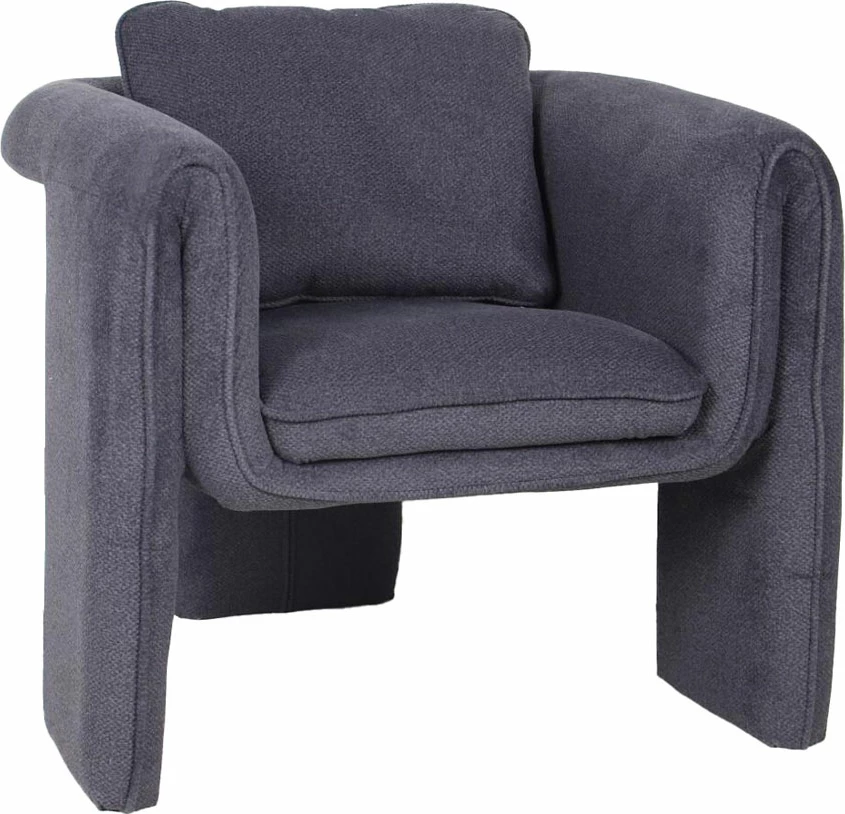 Karrige e ulët LOOP, ngjyrë gri e errët, 84x75x83cm