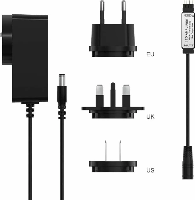 Shirit LED Wi-Fi SONOFF L2-5M 5m IP65, set me telekomandë IR dhe adaptor, RGB