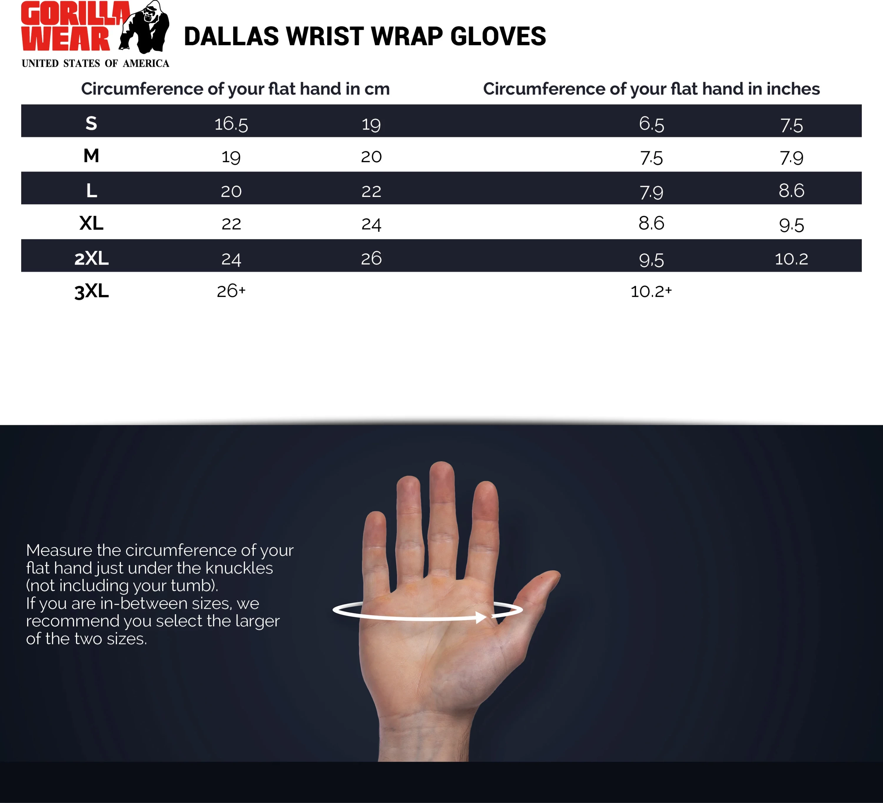 Dallas Wrist Wrap Gloves - Black [Madhësia: L]