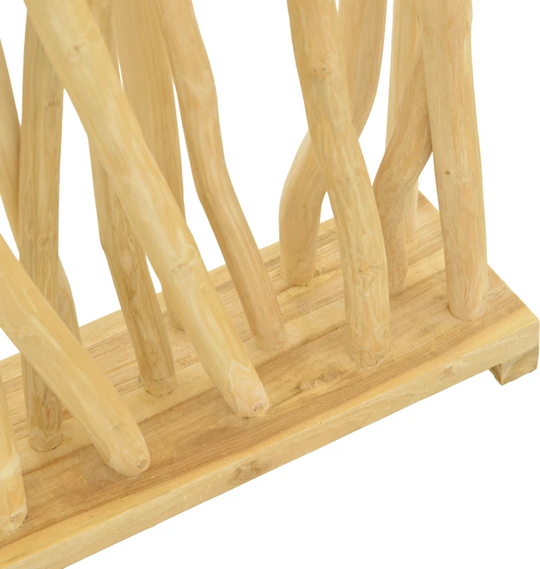 Ndarëse dhome dekorative Jati, dru tik natyral, 60x20x190cm