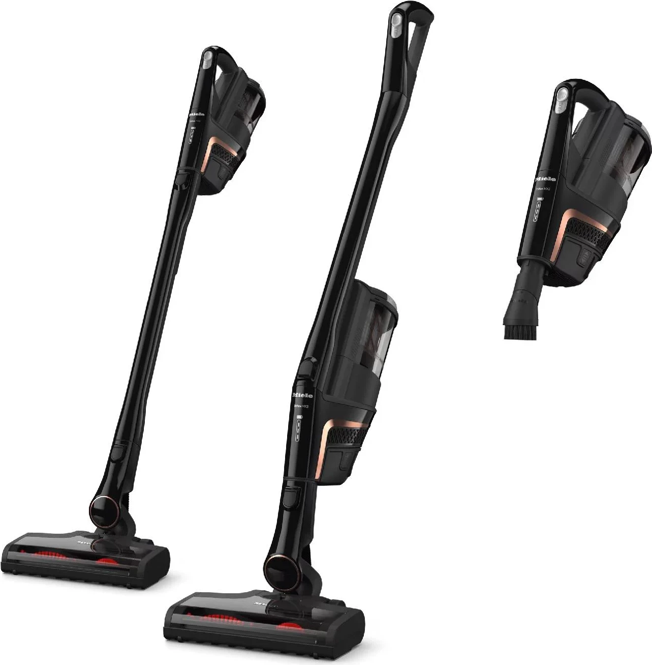 Fshesë elektrike me shkop pa kabllo Miele Triflex HX2 125 Gala Edition 3-në-1, deri 60 min, 2 bateri, Obsidian Black 7