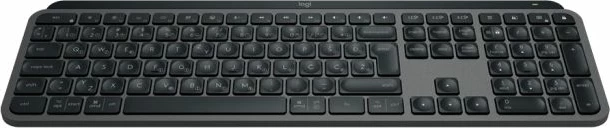 Tastierë pa tela Logitech MX Keys S, layout slloven (SLO), ndriçim inteligjent, Bluetooth/Logi Bolt, Graphite, set me receiver Logi Bolt + kabllo USB-C