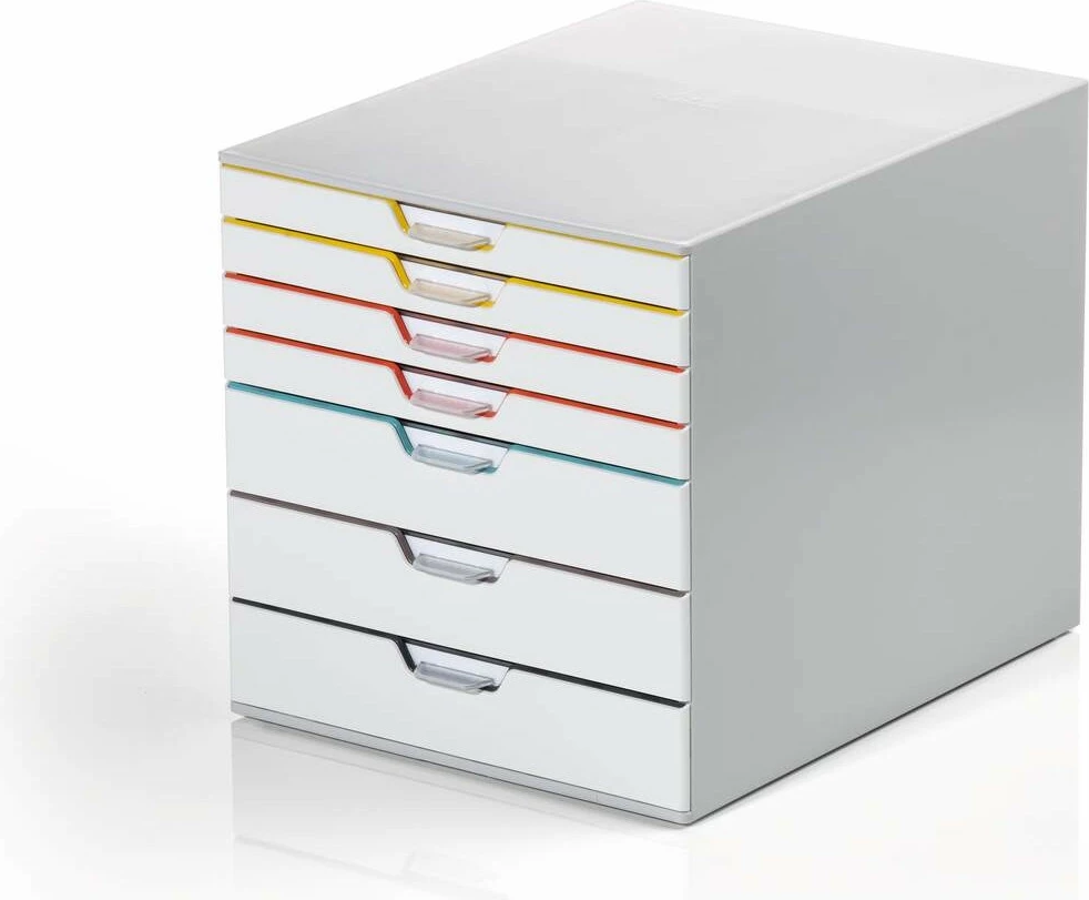 Organizer me 7 sirtarë Durable VARICOLOR MIX 7, plastikë, A4, gri