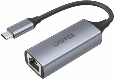 Adapter USB-C në RJ45 Unitek U1312A, gri