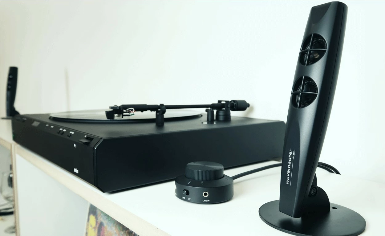 Sistem zëri 2.1 Wavemaster Stax BT, Bluetooth, universal, i zi