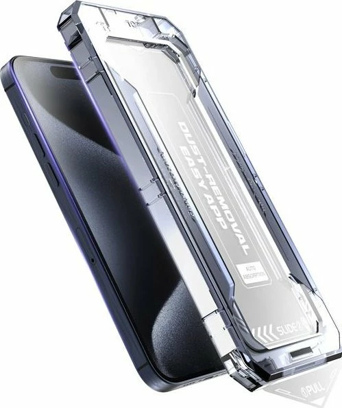 Xham mbrojtës Mobile Origin për iPhone 16 Pro, me aplikator, 9H, 0.33 mm, full cover, i verdhë