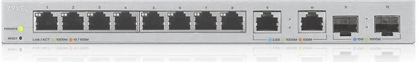 Switch Zyxel XGS1210-12, Managed, Gigabit Ethernet, Gri