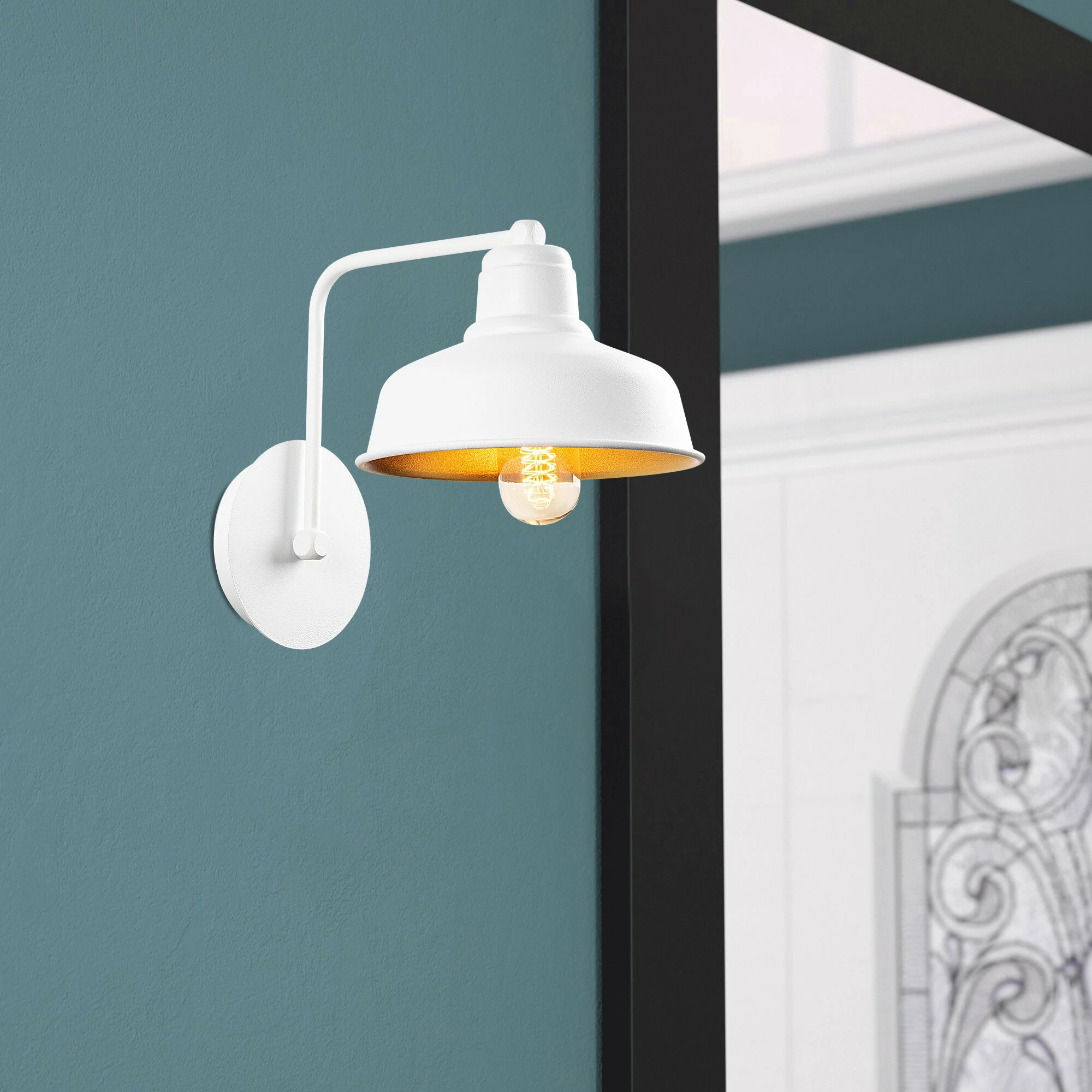 Llambë muri Opviq, Berceste, e bardhë, 181WHITE-A