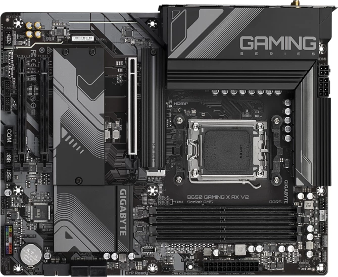 Pllakë amë GIGABYTE B650 GAMING X AX V2, AM5, DDR5, ATX, Wi‑Fi 6E, 2.5GbE