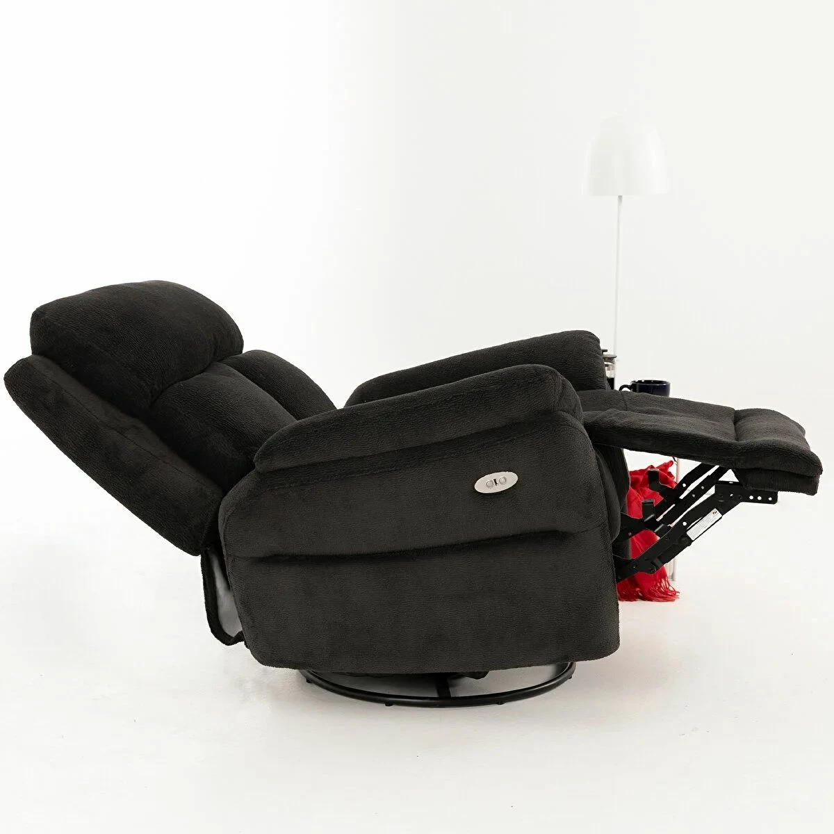 Karrige relaksuese elektrike me masazh, ngjyrë e zezë, Atelier del Sofa, Comfera