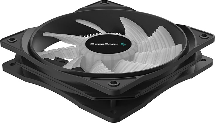 Ventilator për Kasë Kompjuteri DeepCool RF120B, 12 cm, Zi dhe Transparent