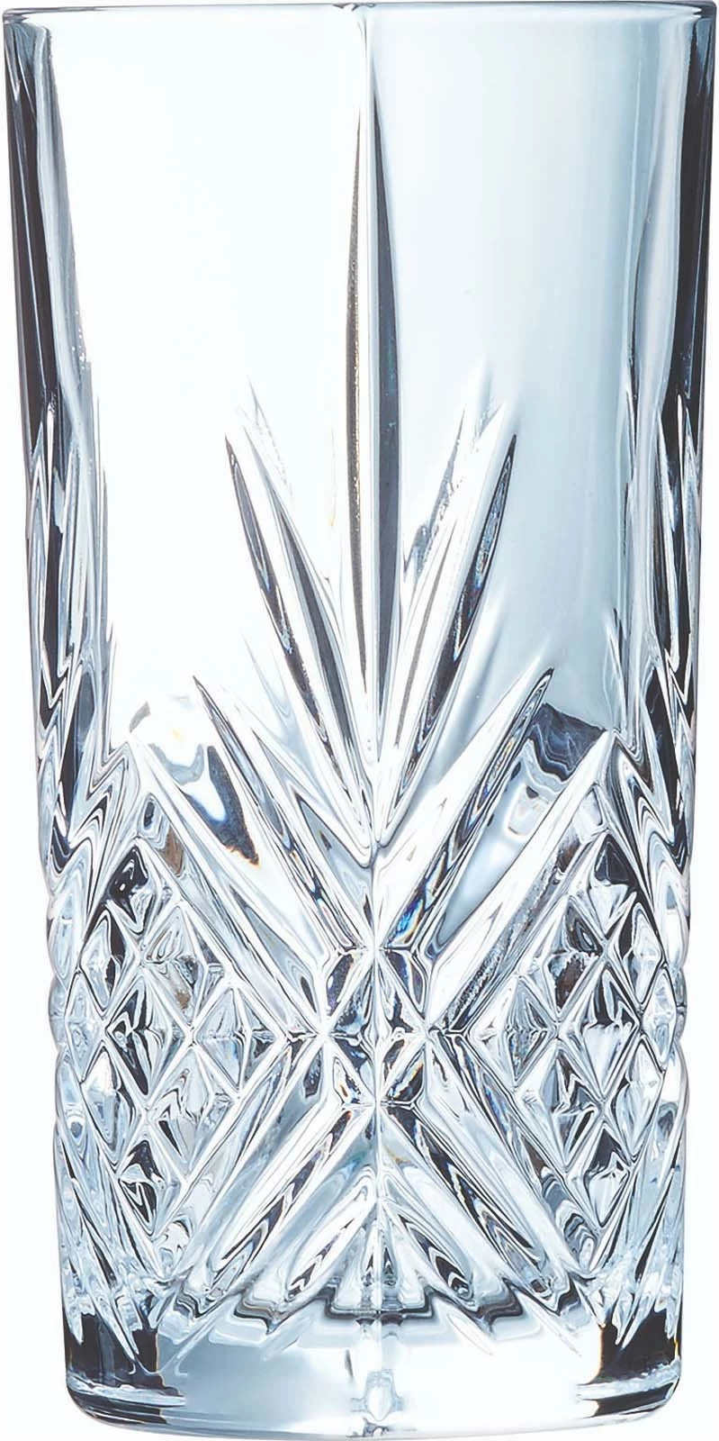 Gotë highball Arcoroc Broadway 380 ml transparente, set 6 copë