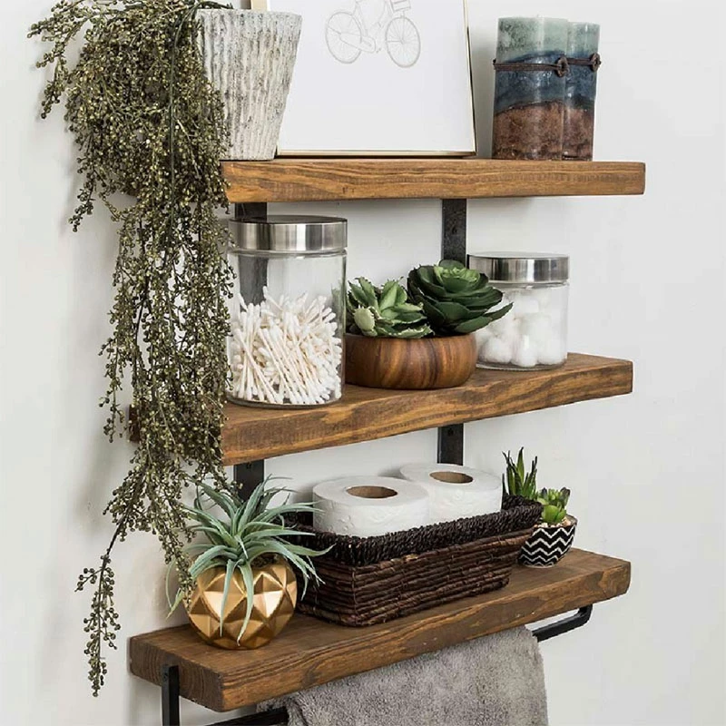 Set muri Suny dru pishe i fortë, ngjyrë arre-e zezë, 75x9x68cm