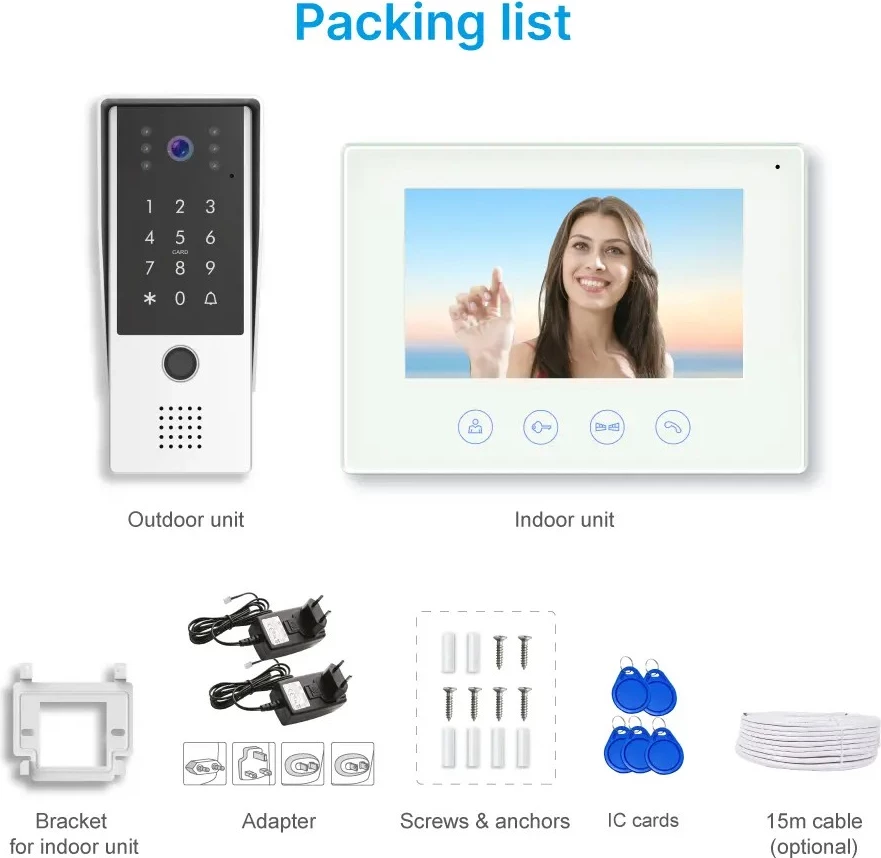 Videophone Color &amp; Touch RL-B17FID-AHD