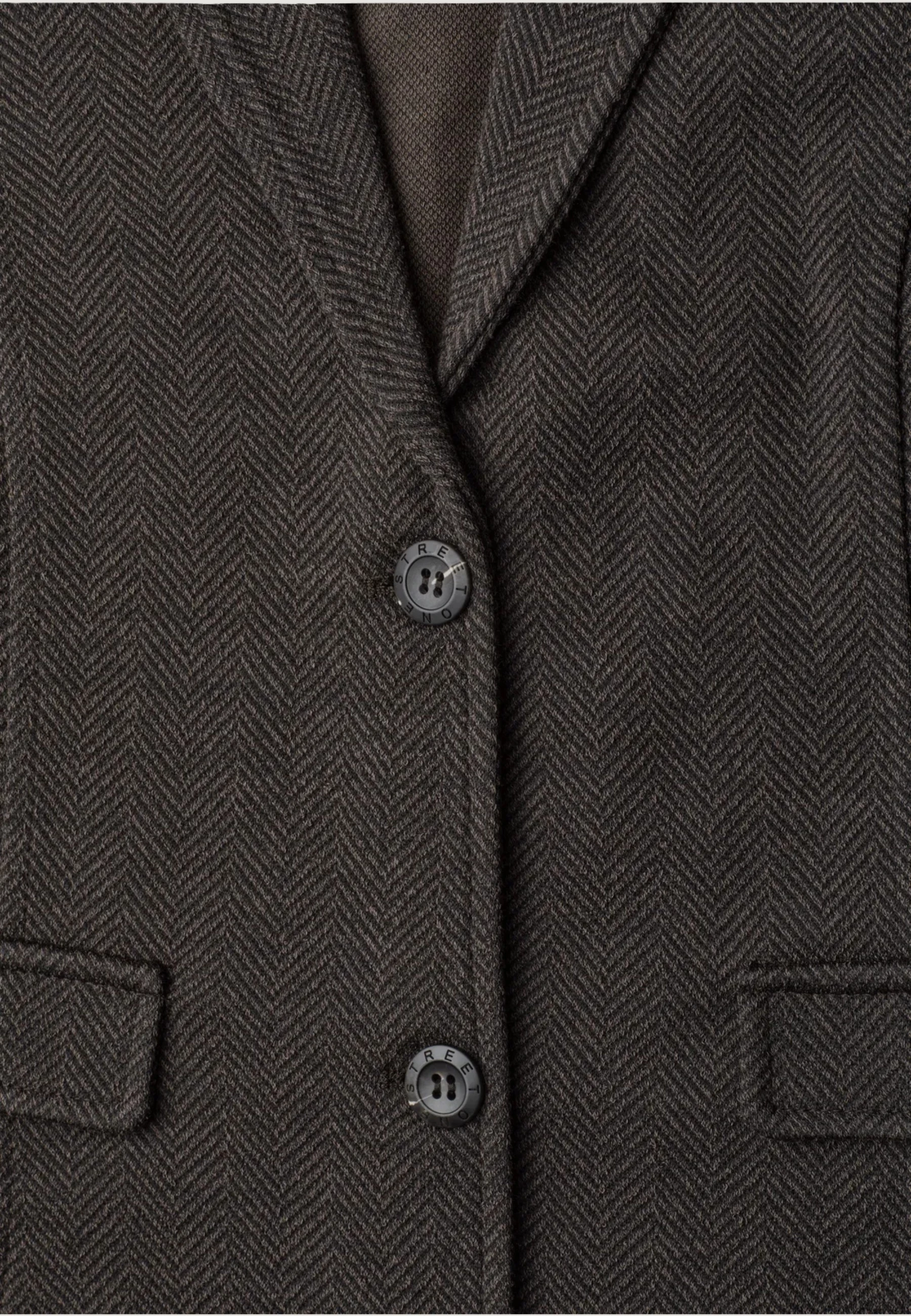 Blazer për femra Street One QR Dessin Basic 213112, kafe e errët [Madhësia: 44]