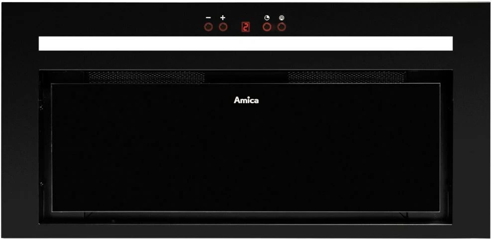 Aspirator i integrum Amica OMC6451B HC, me telekomandë, LED, i zi