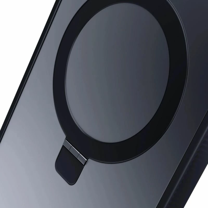 Kapak telefoni 3mk Smoke Case Mag&Stand për iPhone 17, i zi