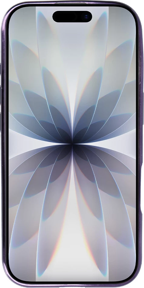 Mbështjellës silikoni ONASI 23884 për iPhone 17, MagSafe, rozë transparente me glitter