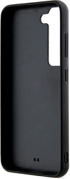 Mbështjellës Karl Lagerfeld 3D Rubber Glitter Logo për Samsung Galaxy S23+, i zi