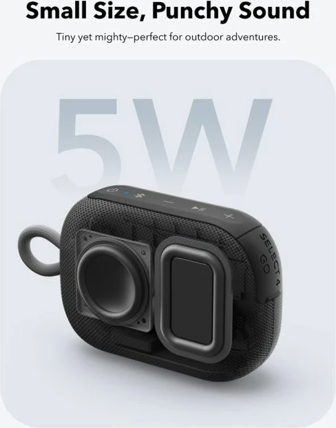 Altoparlant Bluetooth portativ Anker Soundcore Select 4 Go A31X1011, 5W, IP67, 20 orë, i zi