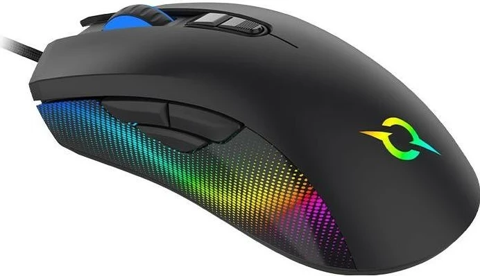 Maus ergonomik Aqirys PHOENIX, RGB, i zi