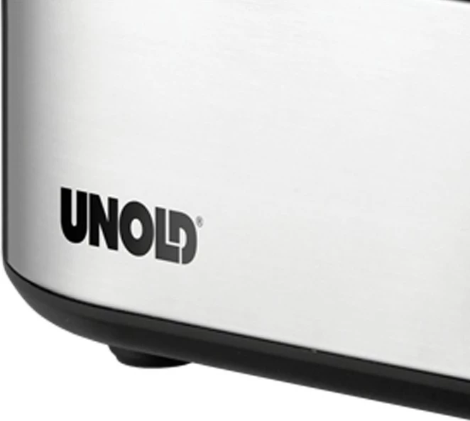 Zierës vezësh UNOLD 38610, 3 vezë, çelik inox/plastik, alarm, i zi