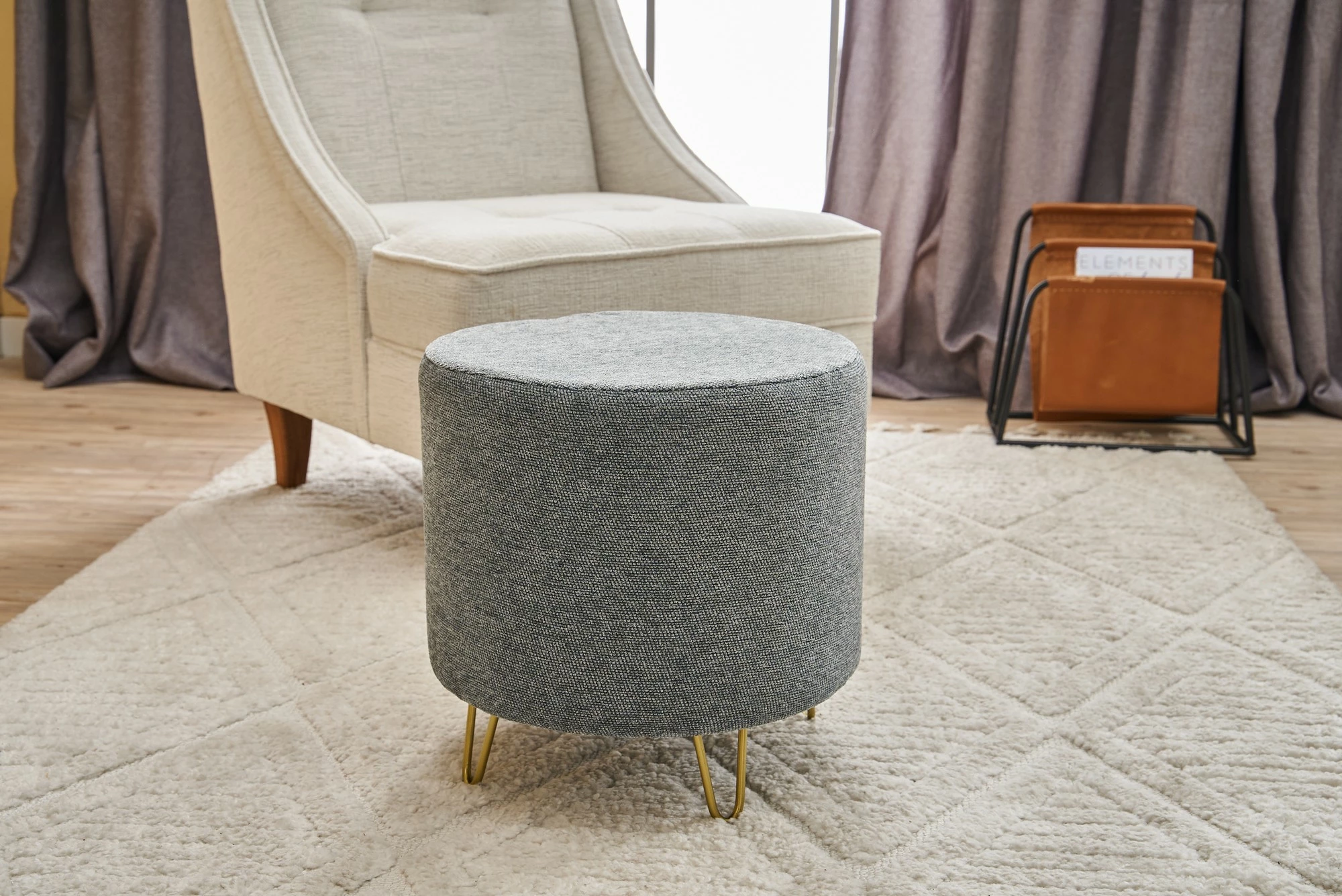 Puf kadife ngjyrë gri, Atelier del Sofa, Asmara Gabbana 14