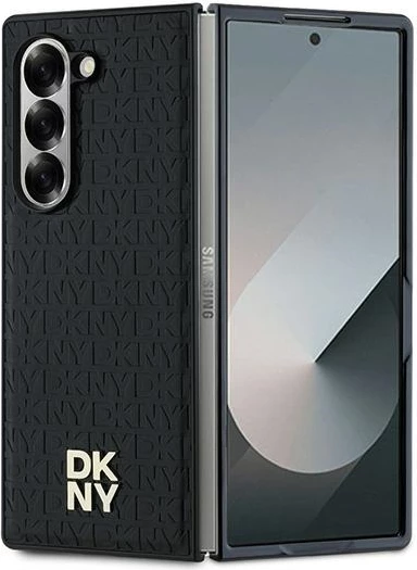 Mbështjellës DKNY Repeat Pattern Stack Logo për Samsung Galaxy Z Fold6, i zi