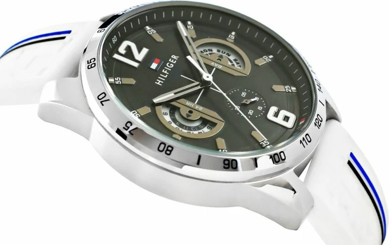 Orë dore për meshkuj Tommy Hilfiger, e bardhë