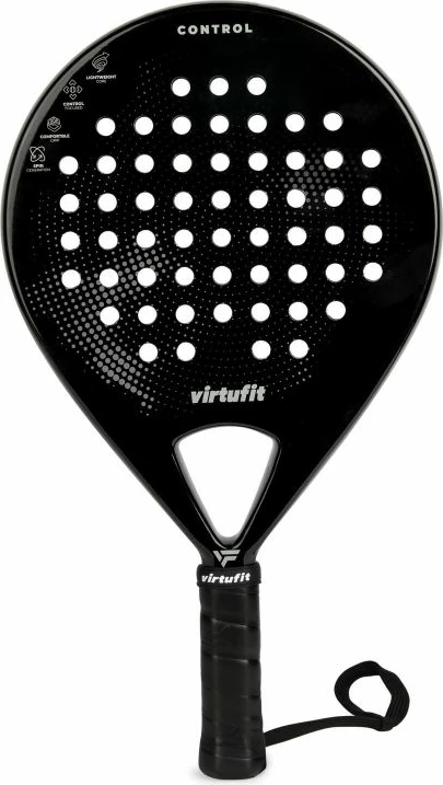Raketë padeli Virtufit për meshkuj/femra, e zezë/gri