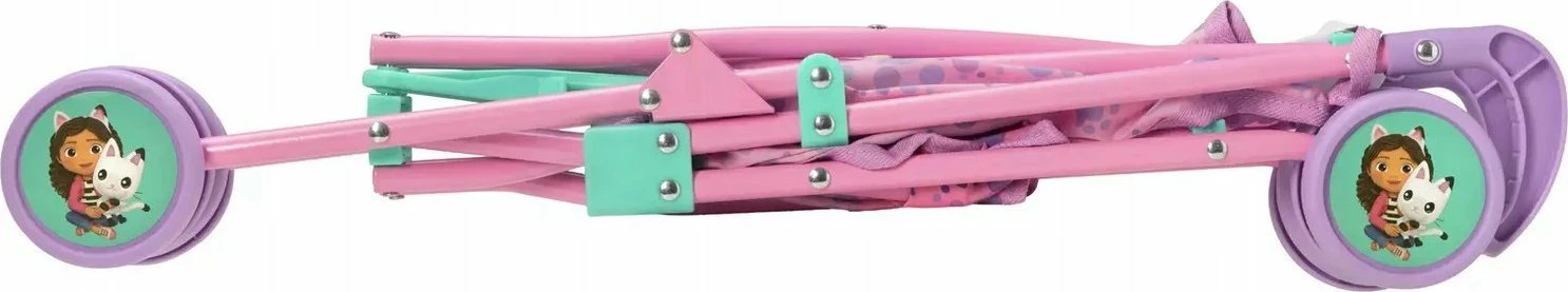 Karrocë ombrellë për kukulla Trefl HTI Gabby's Dollhouse 1424133, palosëse, 53 cm, rozë