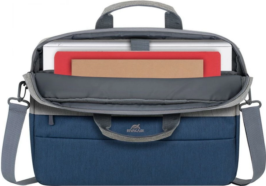 Çantë laptopi RIVACASE Prater 7532, 15.6 inç, gri/blu