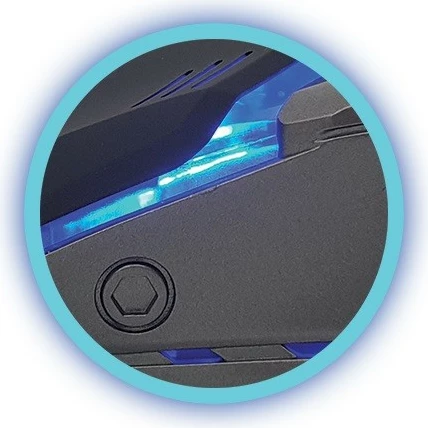 Set gaming Rebeltec Sherman, tastierë me ndriçim, maus optik, mauspad, kufje me mikrofon, zi/blu