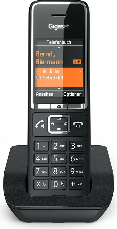 Telefon fiks pa kabllo Gigaset COMFORT 550, ekran 2.2", speakerphone, 200 kontakte, Caller ID, i zi