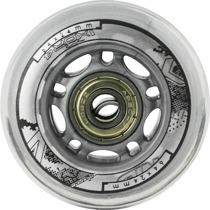 Set rrota PU dhe kushineta ABEC-7 Nils Extreme, transparente