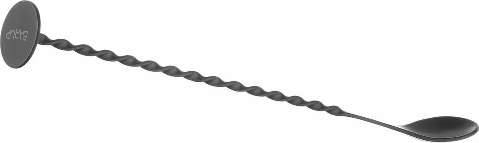 lugë bar me muddler, Bar Up, 280 x 35 mm, çelik inox i veshur me pluhur, e zezë