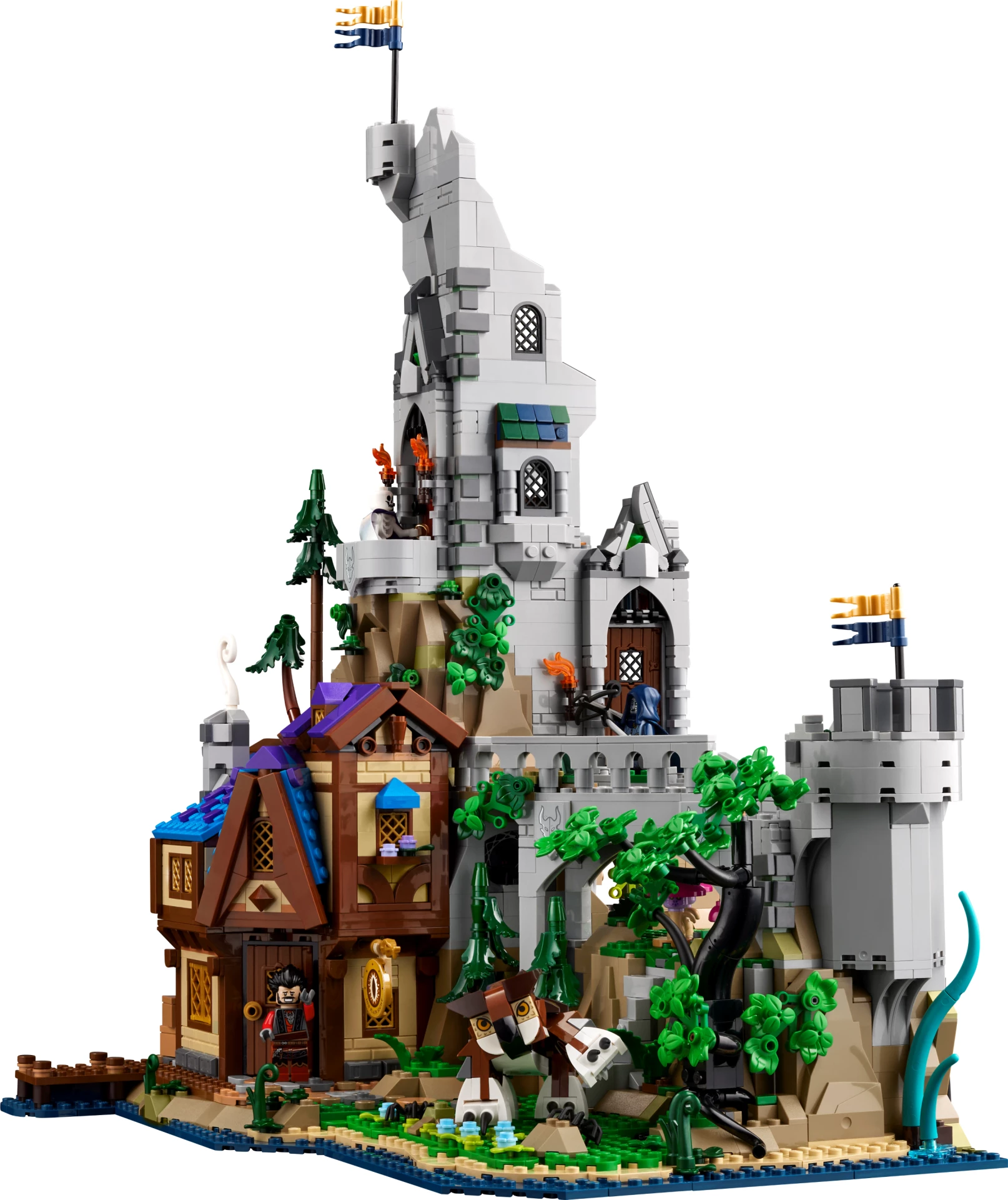 Set LEGO Ideas Dungeons & Dragons Red Dragon’s Tale 21348, 3745 copë, 5 minifigura, 18+