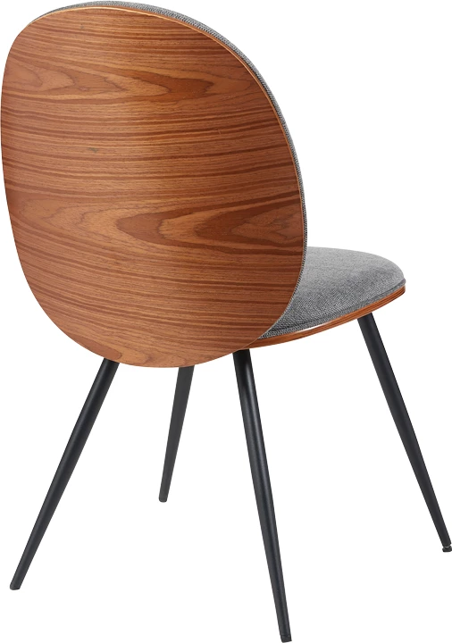 Karrige Nerezy, dru arre, stof gri, 57.5x48x88cm