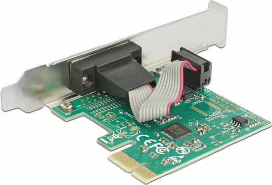Kartelë zgjeruese PCIe DeLOCK 89948, 1x RS-232 (DB9), AX99100, low-profile bracket, e gjelbër