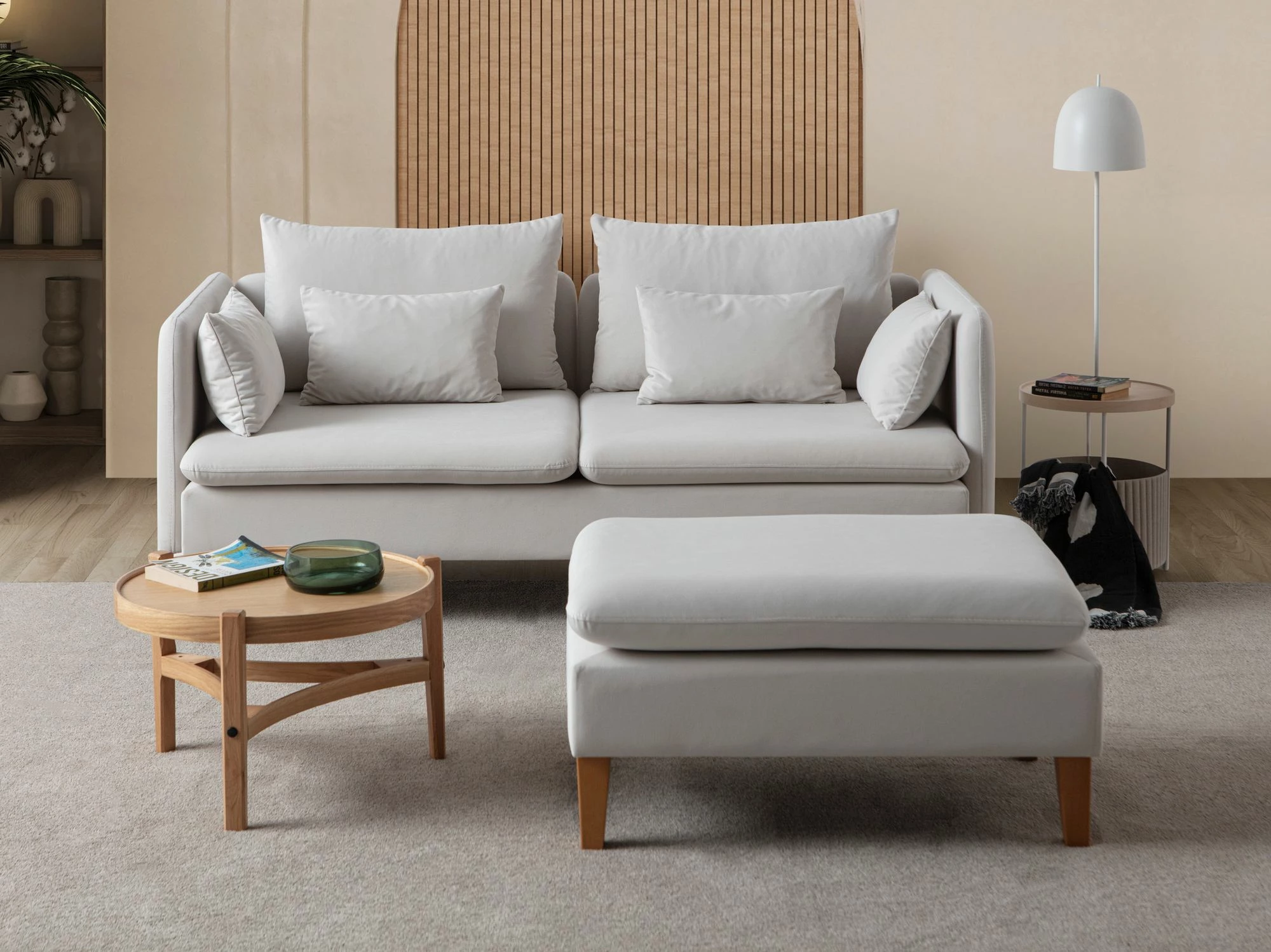 Divan treshe Flexy, krem, Atelier del Sofa