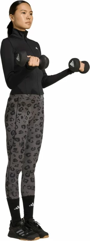 Duks për femra adidas Optime Essentials Full-Zip JM9185, i zi [Madhësia: L]