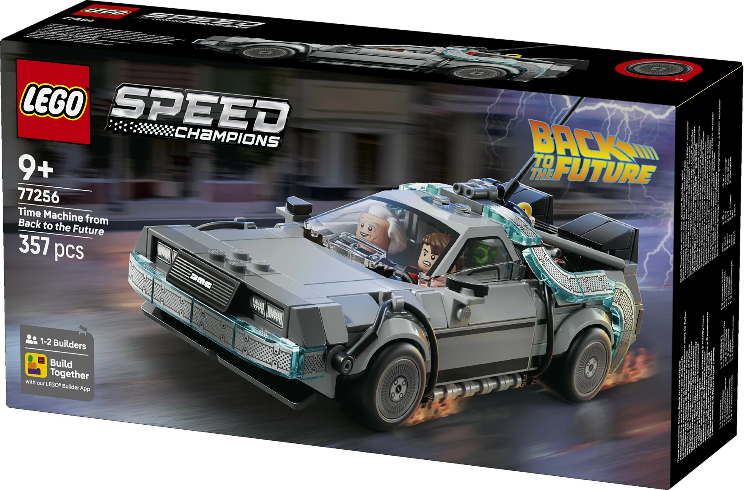 Set ndërtimi LEGO Speed Champions Time Machine Back to the Future 77256, 357 copë, multikolor