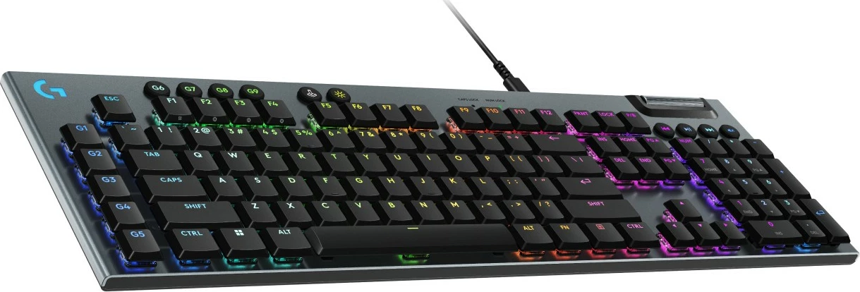 Tastierë mekanike Logitech G915 X, RGB, me kabllo, full-size, e zezë