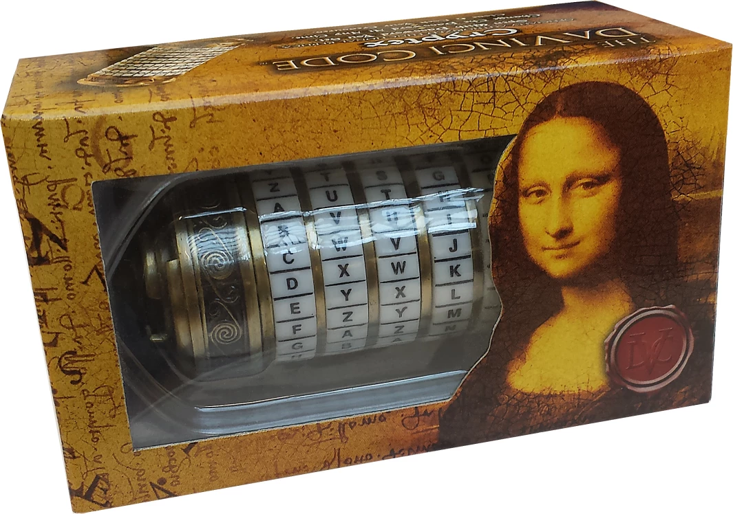 Replikë mini cryptex NOBLE COLLECTION Da Vinci Code, 10 x 4 cm, bronz
