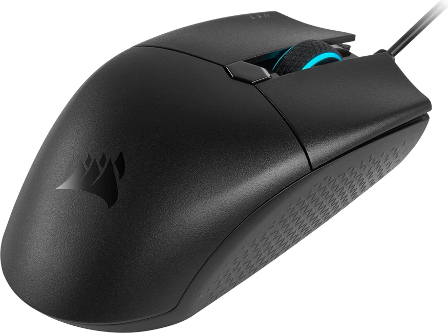 Maus CORSAIR KATAR PRO, 12400 DPI, me kabllo USB, RGB, i zi