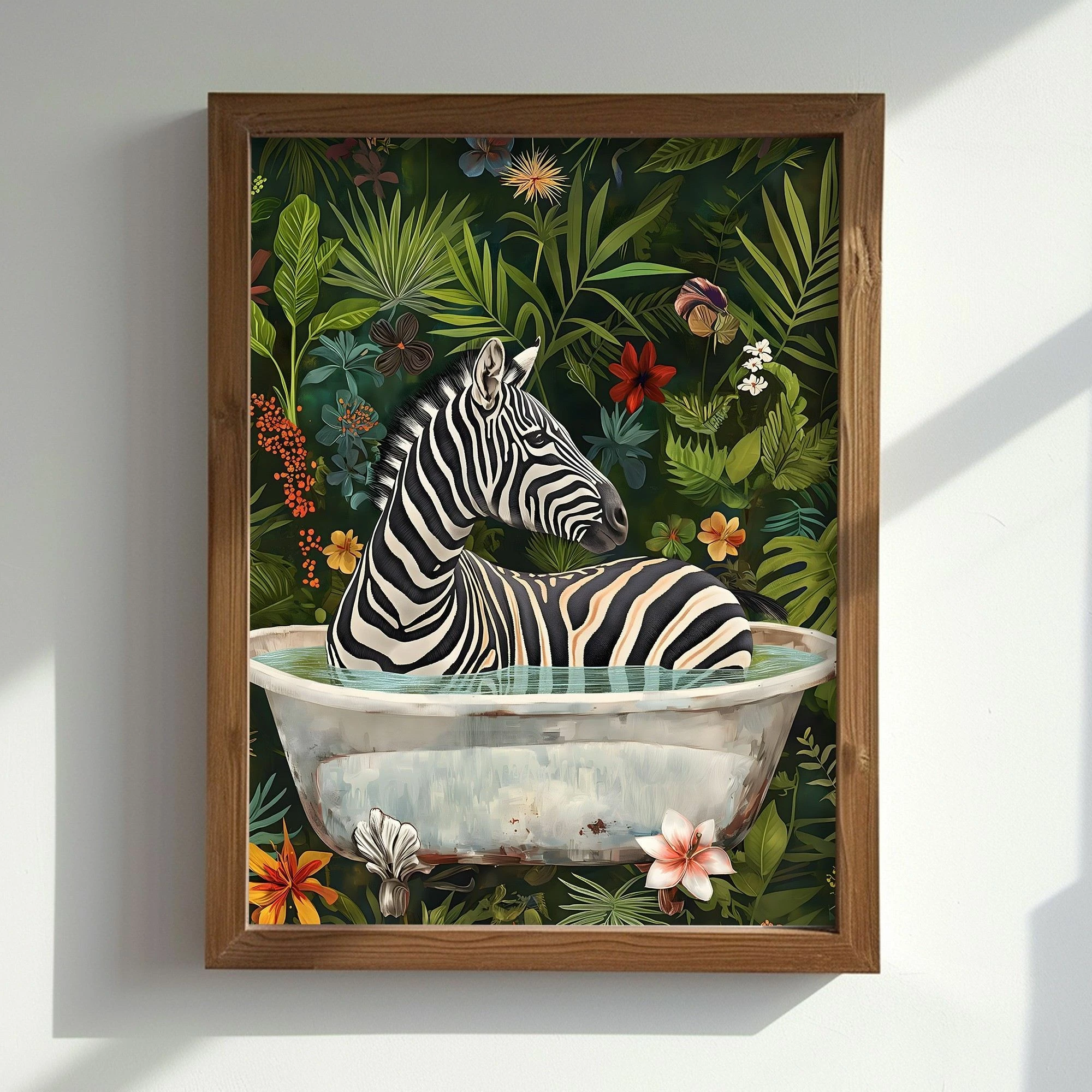 Pikturë dekorative me kornizë MDF, shumëngjyrëshe, AI180, 35x47x3.5cm