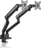 Mbajtës për dy monitorë ICYBOX IB-MS314-T deri 32", VESA 75x75/100x100, me kllapë ose montim në vrimë, i zi